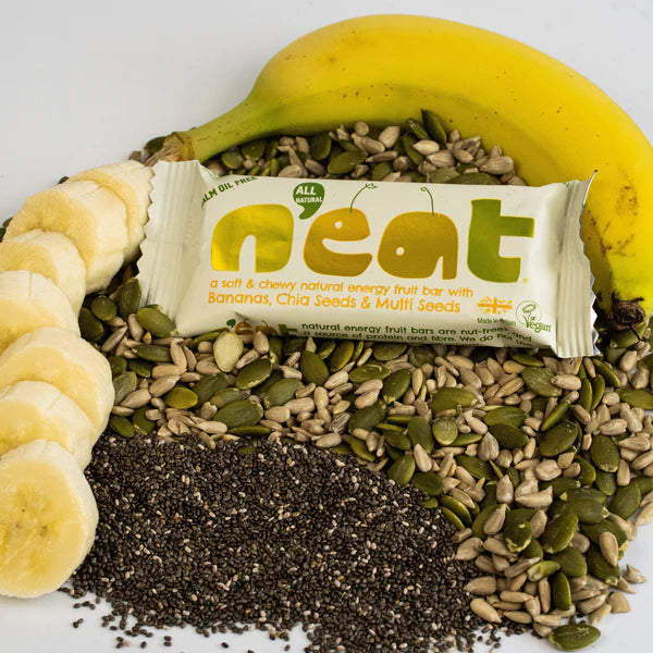 Bananas, Chia Seeds & Multi Seeds Natural Energy Bars